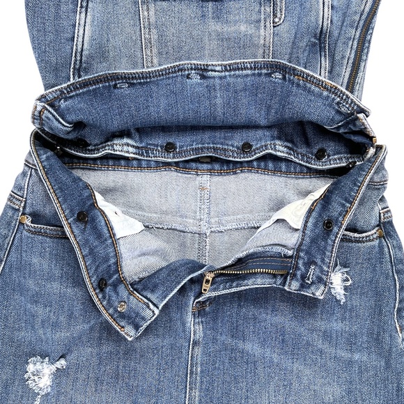 MISS SIXTY Denim Overall Dress Size Small - Picture 5 of 14